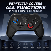 Control Inalámbrico BT para Switch Pro y PC, Doble Vibración, Giroscopio de 6 Ejes, Turbo Motion, Gamepad para NS Pro