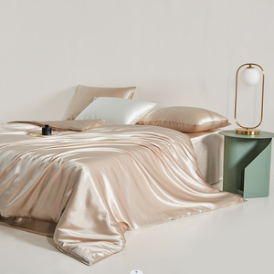 22MM 100% Mulberry <strong>Silk</strong> Bed <strong>Sheet</strong>, Duvet Cover <strong>Silk</strong> Bedsheet Set 100% <strong>Silk</strong> Bedding - Product Image 4
