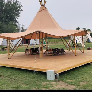 Oxford Cloth Outdoor Tipi Tent <b>Waterproof</b> <b>Sunscreen</b> Large Indian Tent 132 sqm Large Camping Tent - Product Image 2