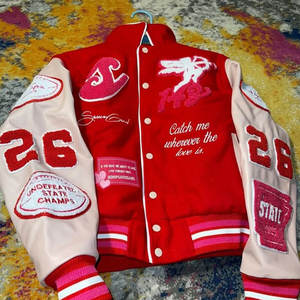 เสื้อกันลมแขนยาวกันลมสำหรับผู้ชายเสื้อแจ็กเก็ตปักลายเบสบอลสำหรับผู้ชายเสื้อผ้าตามสั่งสำหรับฤดูหนาว - Product Image 2