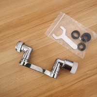 Robinet de cuisine universel à bras articulé, moderne et minimaliste, anti-éclaboussures, avec adaptateur flexible allongé pour usage domestique