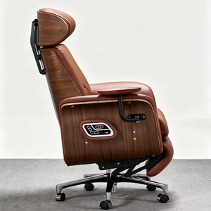 Silla de Oficina Eléctrica Premium con Masaje, 160 °   Silla Ejecutiva Reclinable de Cuero con Carga USB y Bandeja Giratoria - Product Image 5