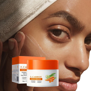 Crème pour le visage à la carotte Blanchissante de la nature Lisse Améliore les rides Marque personnalisée Nourrissante Beauté Fille Collection de soins de la peau - Product Image 4