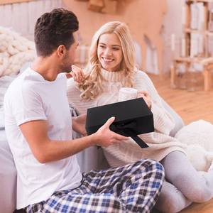 صندوق هدايا فاخر مزود بغطاء ممغنط وشريط، صندوق تغليف ورقي للهدايا مناسب لحفلات أعياد الميلاد والزفاف والهدايا