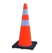 Cône de signalisation routière en PVC bleu personnalisé, vente en gros d'usine, disponible en plusieurs couleurs - Product Image 2
