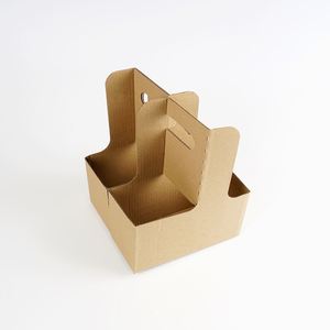 Portavasos de Cartón Desechables Personalizados para Llevar Café, Paquete de 2/4 Vasos, Caja para Transportar Bebidas - Product Image 3