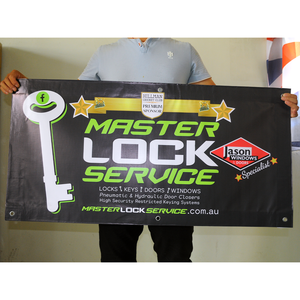 Bannière publicitaire en vinyle maillé portable et imperméable, impression personnalisée pour fête d'anniversaire, 510g, matériau PVC flexible, pour extérieur - Product Image 3