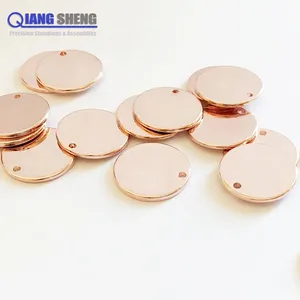 Joyería de monedas redondas de precisión, producto de fabricación personalizada, latón y aluminio