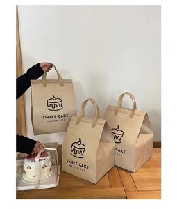 Milk Tea & Coffee Insulated Non-Woven Takeaway Cooler Bag with Cartoon Style Design Extra Large Size - Product Image 4