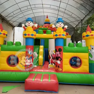 Inflatable gigantes de piscina mua nảy lâu đài đông lạnh đồ chơi