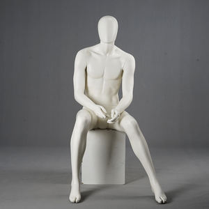 Maniquí <span class=keywords><strong>de</strong></span> Exhibición para Tienda, Maniquí Masculino Sentado, Desnudo, Pintado, Musculoso - Product Image 3