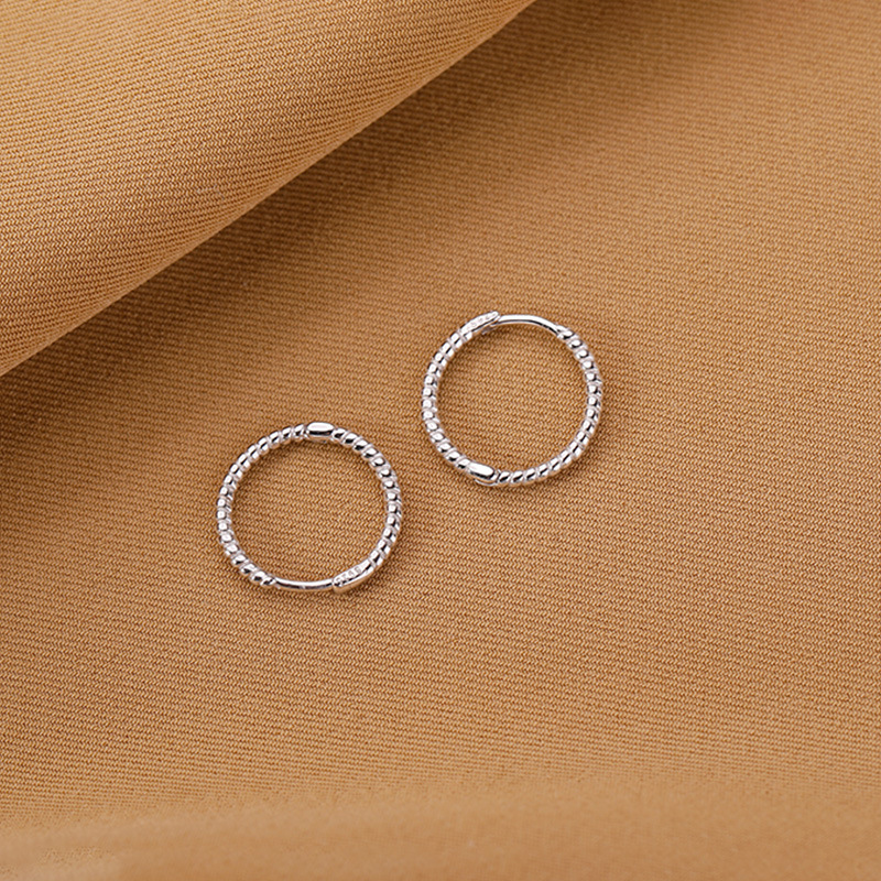 Orecchini Rotondi In Argento 925 Con Opale, Regalo Con Scatola Portagioie