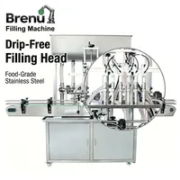 Machine de remplissage et de bouchage entièrement automatique Brenu pour pâtes, bouteilles, canettes et sachets, 1000 ml, 20 L, machine semi-automatique pour huiles et liquides, idéale pour Daiginjo