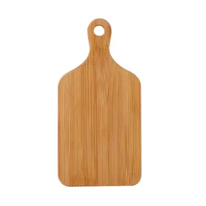 JOYWAVE Eco Friendly Natural Kitchen Chopping Board Bamboo Serving Board With Handle Cheese Cutting Board Kitchen