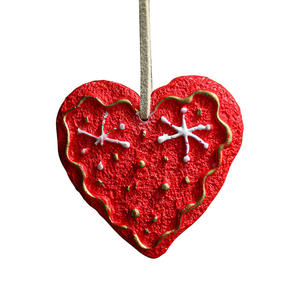 Decoraciones Navideñas Vintage de Resina Pintada, Copos de Nieve y Pentagramas de Amor, Adornos Colgantes de Resina Vintage para Árbol de Navidad - Product Image 5