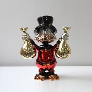 <span class=keywords><strong>Série</strong></span> Sac à Monnaie Donald Duck, Sculpture en Résine Naturelle, Style Nordique, Décoration de Meuble TV pour Salon, Figurine de Luxe Léger - Product Image 4