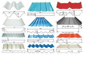 Renk kaplı oluklu çelik levha s PPGI çatı levhaları önceden boyalı oluklu galvanizli çelik levha - Product Image 2