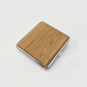 Étui à cigarettes en bois Design 20S PU Étui à cigarettes en métal - Product Image 1