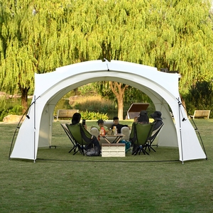 Carpa Domo Grande para Acampar al Aire Libre, Tela Oxford de PVC Extra Gruesa, Protección Solar, Resistente al Viento y a la Lluvia, Equipo para Exteriores - Product Image 1