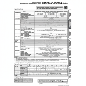Pressostat numérique SMC Pneumatics ISE20A-R-M-01-JA2 - Product Image 1