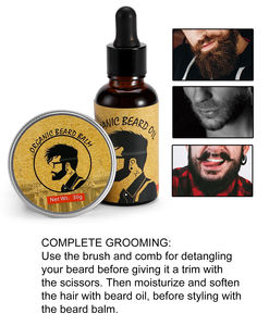 Oem/odm Ensemble Huile Lissante pour <span class=keywords><strong>Barbe</strong></span> Huile d'Argan Naturelle pour <span class=keywords><strong>la</strong></span> Croissance <span class=keywords><strong>de</strong></span> <span class=keywords><strong>la</strong></span> <span class=keywords><strong>Barbe</strong></span> Cadeaux Rafraîchissants pour Homme - Product Image 3