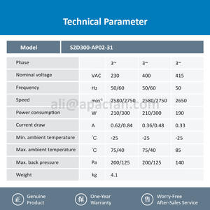 Ventilador Axial de Refrigeración ebmpapst S2D300-AP02-31 Eléctrico OEM ODM 230V/400V CA 300mm 210W/300W IP44 con Rodamiento de Bolas para Cámaras Frigoríficas - Product Image 3