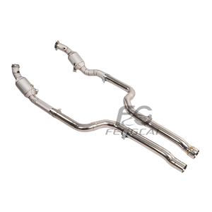 Downpipe di Scarico OEM ad Alto Flusso per Mercedes-Benz W218 CLS300 CLS400 CLS450 3.0T in Acciaio Inox 304 con Isolamento - Aggiornamento Tubo di Scarico Auto - Product Image 2