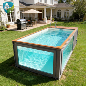 Piscines hors sol en promotion : Unité en fibre de verre de 10 m à vendre à prix réduits, directement de l'usine chinoise en gros - Product Image 2