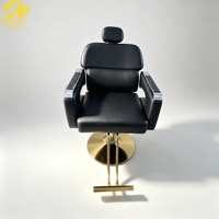 360 °   Chaise de barbier pivotante multicolores |   Chaise de salon en cuir PU avec dossier inclinable réglable pour salon de beauté