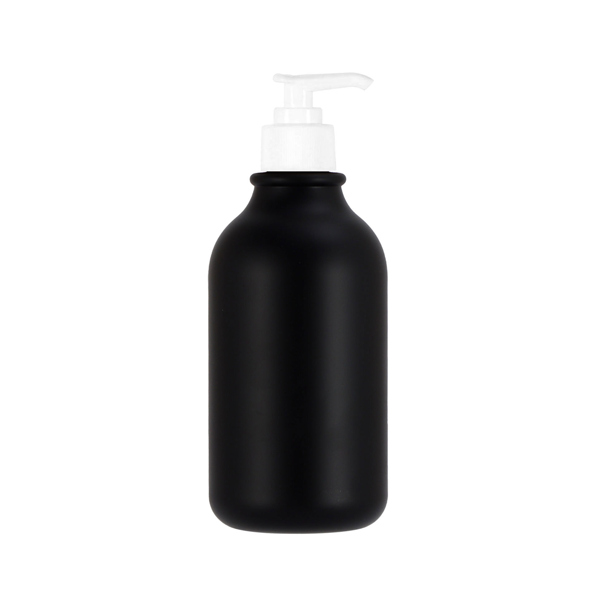 Bouteille noire mate OC pompe blanche