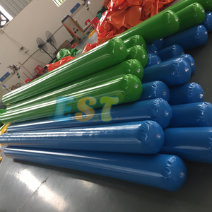 Boya de <span class=keywords><strong>entrenamiento</strong></span> de cilindro inflable de tubo largo flotante para deportes acuáticos para marcas de carreras de parques acuáticos para nadar - Product Image 2