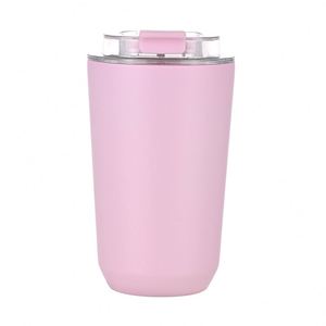 Termo de Acero Inoxidable 304 de 380 ml con Logotipo, Libre de BPA, para Viajes y Automóvil, con Tapa Abatible de Alta Calidad, Taza para Café al Vacío - Product Image 1
