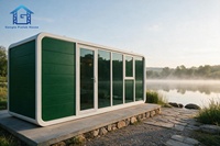 Maisonnette préfabriquée sur mesure OEM de 20 ou 40 pieds, toutes saisons, avec deux chambres, salle de bain et cuisine, idéale pour villa de vacances ou hôtel.