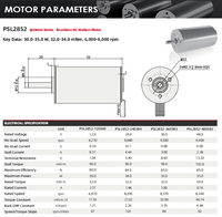 Motor Robótico de Bajo Ruido PrimoPal, Motor BLDC Micro Sin Ranuras de 28 mm, Alta Velocidad 6000 rpm, 30W 35W, Mini Motor Sin Núcleo