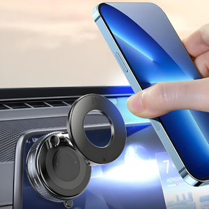 Support magnétique de téléphone portable pour tableau de bord de voiture Support de téléphone portable pour cuisine et salle de sport avec écran d'adsorption et ventouse pour voitures - Product Image 2