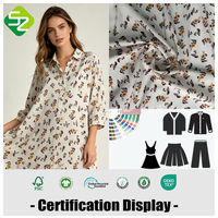 Haute qualité 102gsm tissé Lyocell tissu uni 95% Lyocell 5% lin Eco imprimé occultant poids moyen robe vêtements rideaux