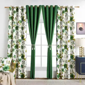 Custom Curtain Fabric Designs High Quality Blackout Jacquard Curtain Fabric For Living Room