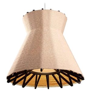 Lustre suspendu en forme d'axe de machine à coudre, diamètre 60 cm, LED, pour éclairage de bar et d'exposition - Product Image 5
