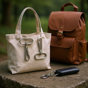 Moschettone in metallo ILAN 56x36mm 2 pezzi per borse e accessori - Product Image 2