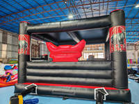 Jeux mécaniques gonflables commerciaux populaires, taureau de rodéo gonflable, trampoline gonflable, taureau de rodéo mécanique gonflable