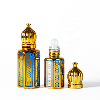 Bouteilles en verre à bille de qualité supérieure de 6ml pour huile de parfum Attar conteneur d'emballage en verre vide pour crème de soin de la peau