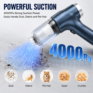 OEM ODM 4000Pa Cordless Handheld <b>Vacuum</b> Cleaner <b>Portable</b> Car <b>Vacuum</b> Air Duster Blower Inflator Type C Rechargeable for Wholesale - Product Image 2