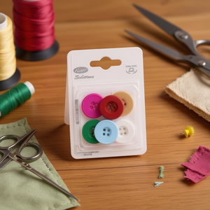 Bottoni Colorati Ilan 25Mm 6 Pezzi Per Cucito e Artigianato - Product Image 3