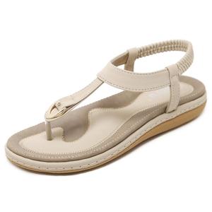 Sandalias 2020 para Mujer, Negras, Planas, Talla Grande, Sandalias <span class=keywords><strong>Romanas</strong></span> de Playa para Dama - Product Image 1