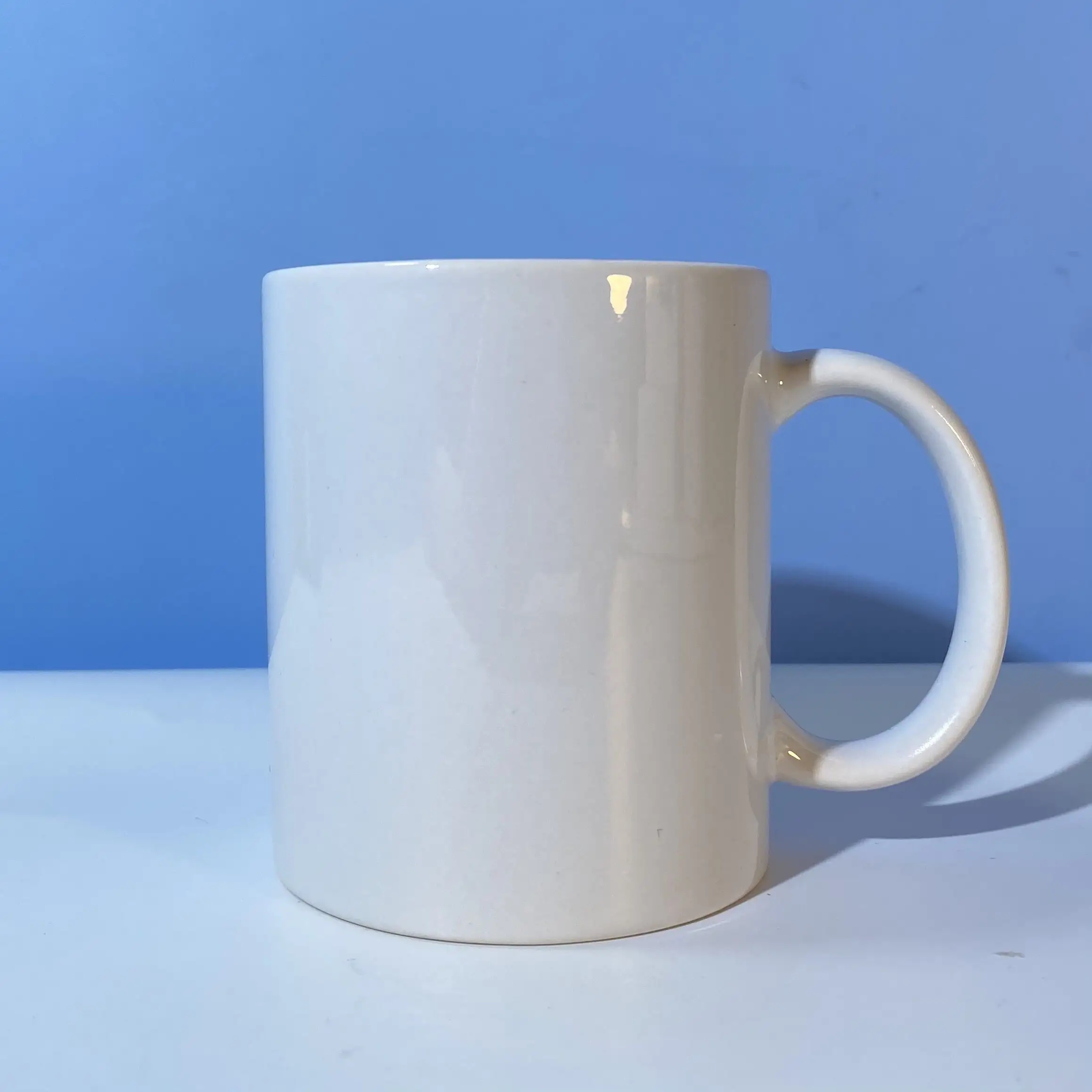 11oz Porcelain Mugs Cup Milk Wholesale Custom Printing Blanks White Sublimation Ceramic Coffee Mug With Handle