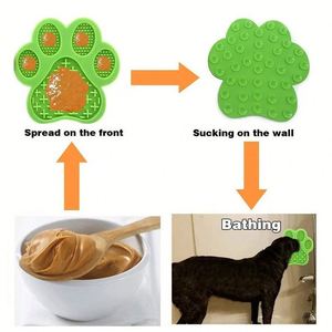 Wholesale Silicone Dog & <b>Cat</b> Slow <b>Feeder</b> Mat-Waterproof Non-Slip Anti-Overflow Custom Logo Portable Shower Use - Product Image 5