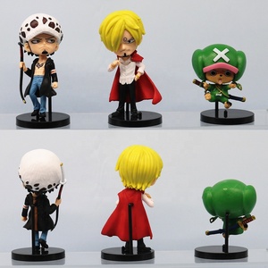 Lot de 6 figurines d'action Q-version <span class=keywords><strong>One</strong></span> <span class=keywords><strong>Piece</strong></span> (Monkey D. Luffy, Zoro, Chopper, <span class=keywords><strong>Robin</strong></span>, Doflamingo) en PVC – Modèles de collection et cadeaux - Product Image 5