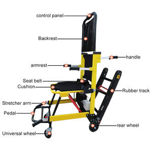 Silla de ruedas de escalada plegable eléctrica de aleación de aluminio ligera con batería de litio más vendida - Product Image 2