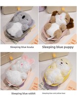 Peluche personnalisée en forme de lapin, jouet mignon pour enfants, animal en peluche 100% polyester, tailles personnalisées