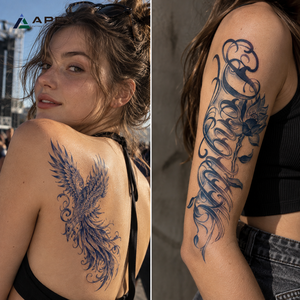 <span class=keywords><strong>Tatuajes</strong></span> Temporales Semipermanentes con Tinta <span class=keywords><strong>de</strong></span> Jugo Vegetal que Brillan <span class=keywords><strong>en</strong></span> <span class=keywords><strong>la</strong></span> Oscuridad, 80 Diseños, 110x180mm, Venta al Por Mayor - Product Image 6
